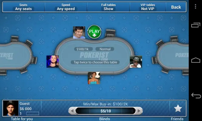 Pokerist android App screenshot 1